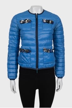 Quilted jacket decorated with sequins