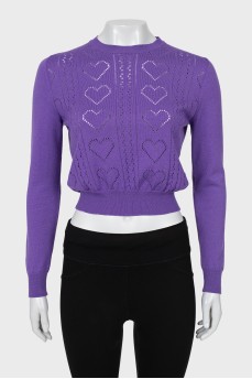 Purple Slim Fit Jumper