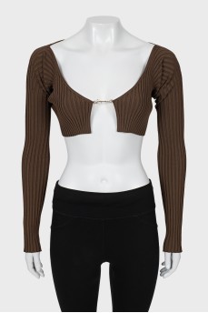 Ribbed fitted top