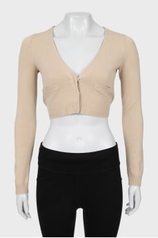 Beige fitted top