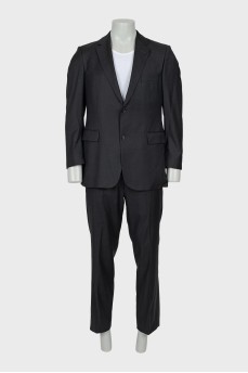 Men's grey wool suit