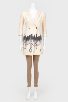 Beige pidjak dress