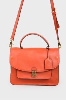 Leather shoulder bag