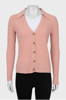 Cashmere ribbed pullover