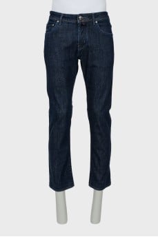 Men's Straight Button Jeans