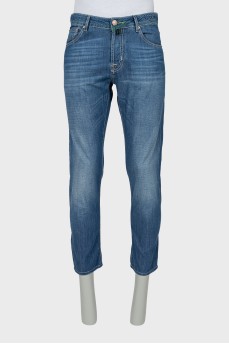 Men's Blue Button Down Jeans
