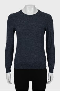 Blue wool jumper