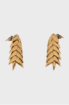 Earrings in the form of ears of corn