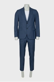 Men's blue suit