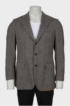 Men's wool jacket in a combination of colors