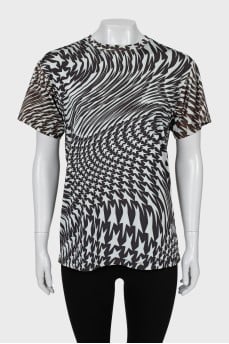 Straight T-shirt with print