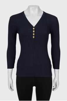 Ribbed fitted jumper