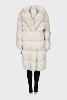 Fox fur coat