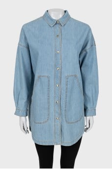 Denim oversized shirt