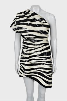 Bodycon mini dress in print