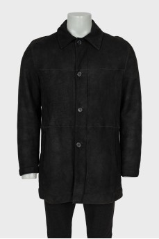 Men's straight cut sheepskin coat