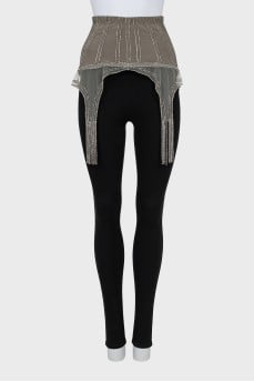 Gray Basque with Rhinestones