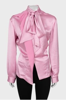 Fitted blouse in pink