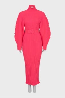Dress with puff sleeves with tag
