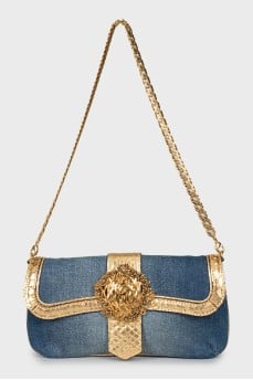 Vintage bag with gold hardware