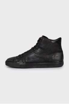Men's Leather High Top Sneakers