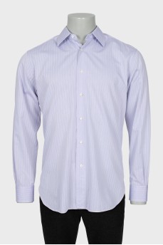 Men's purple striped shirt