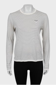 Longsleeve with striped print