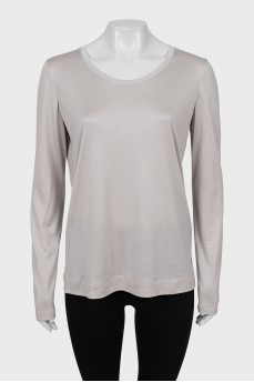 Longsleeve made of cashmere and silk