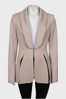 Fitted jacket with hook