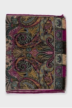 Cashmere and silk scarf