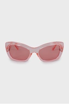 Clear cat eye sunglasses