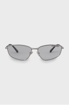 Glasses with silver frames