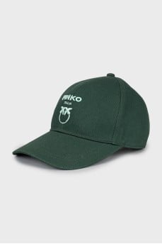 Cap with branded embroidery