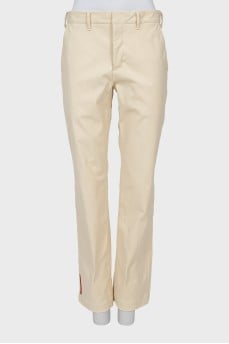 Vintage straight fit trousers