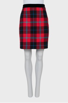 Vintage wool and cashmere skirt