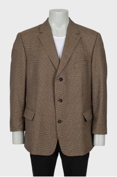 Men's vintage checked blazer