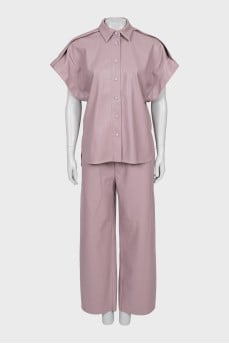 Nina faux leather suit