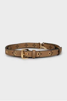 Leather belt for bag