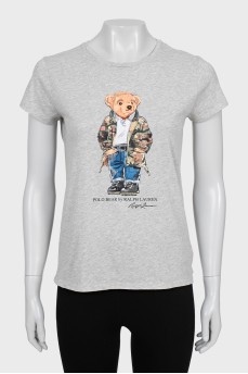 Gray printed t-shirt