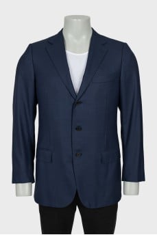 Men's blue wool jacket