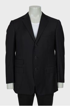 Men's black wool jacket