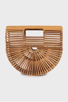 Bamboo clutch brown