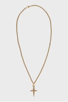 Gold cross pendant