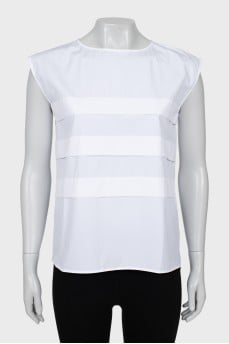 White A-line blouse
