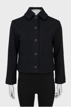 Jacket with patch pockets