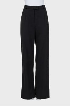 Straight high waist trousers