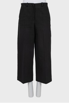 Black wide leg jeans