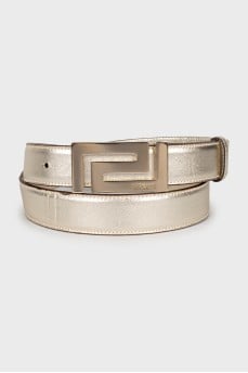 Belt made of golden leather