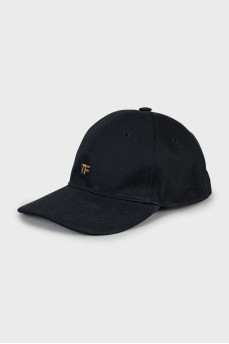 Black cap with golden logo