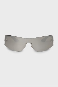Silver colored sunglasses